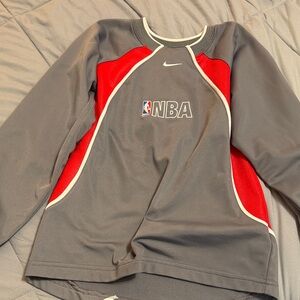 Nike Gray and Red NBA Kids Sweatshirt